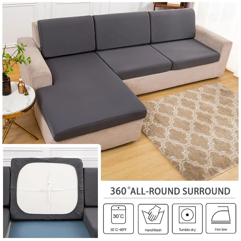 Waterproof Sofa Cushion Covers Non-slip Silky Sofa Seat Covers Furniture Protector Soft Stretch Sofa Cover For Living Room Hotel 4