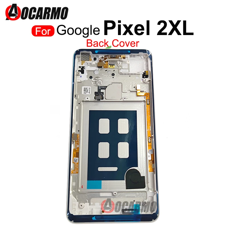 

Задняя крышка корпуса Aocarmo для Google Pixel 2XL 2 xl, белый корпус, Запасная часть