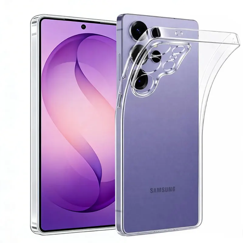 Transparent TPU Phone Case with Slim Clear Back Cover
