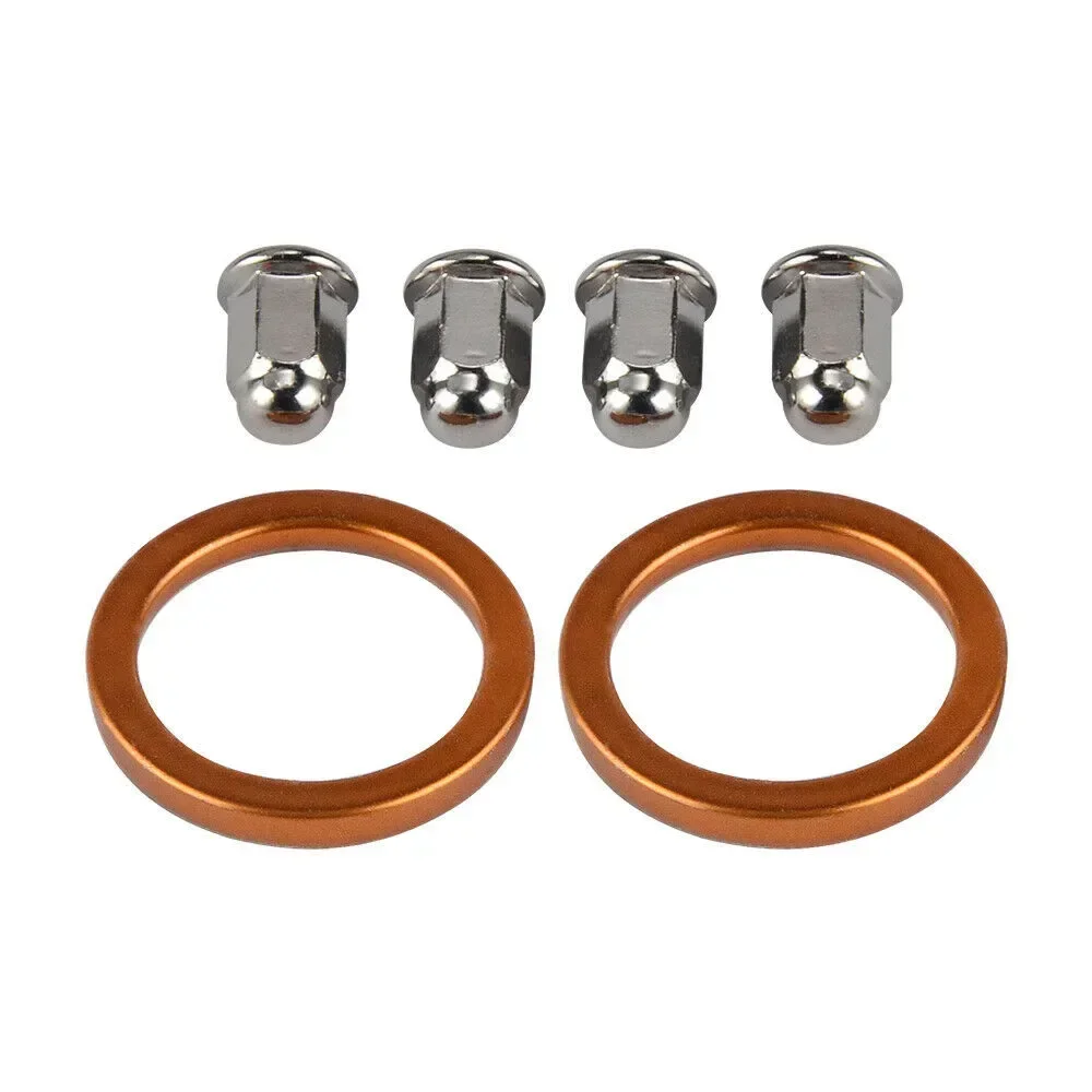 4pcs Exhaust Gasket exhaust gasket Replace 18291-MN5-650 18291-216-000 Nuts for Honda CRF150F CRF230F GL1500 GL1800 TRX250 TRX350 VF500 VF750