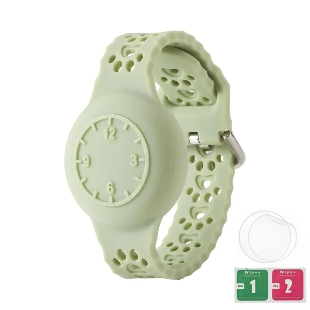 Waterproof Kids' Cartoon Silicone Bracelet with Hidden AirTag Holder
