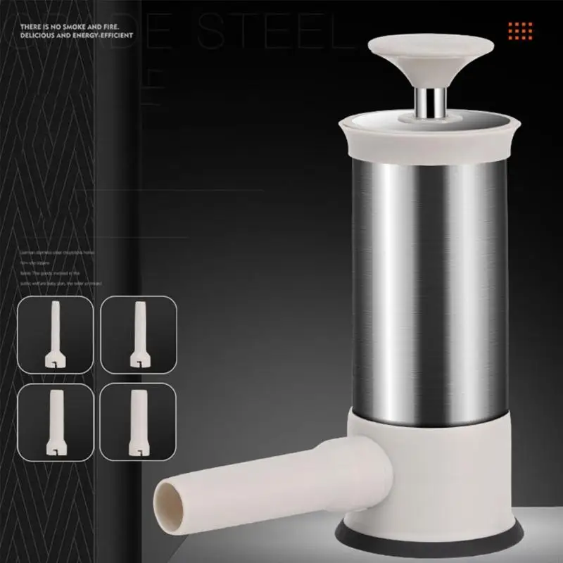 F68D Stainless Steel Sausage Stuffer Horizontal Sausage Maker Homemade-Kitchen
