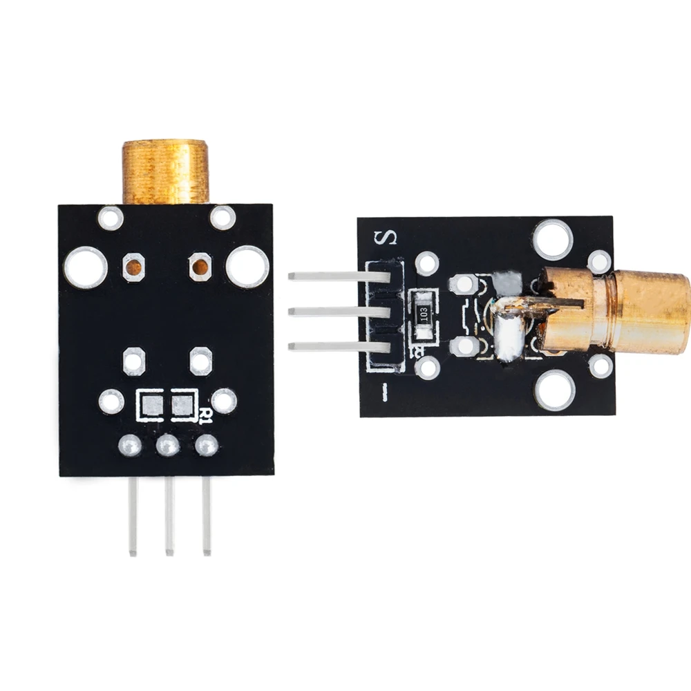 Modulo Laser KY-008 650nm 5V - 5 Pezzi, Per Arduino, PIC, AVR, Progetti Elettronici