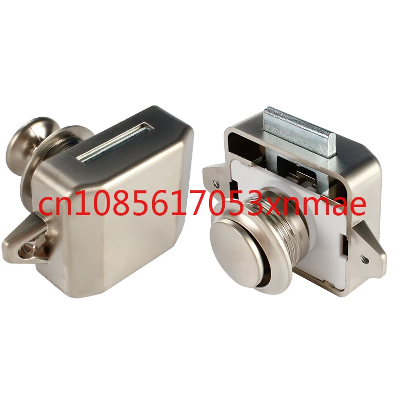 

TYTXRV Cutout Size 26mm High Quality Pearl Nickel Color ABS Push Lock 10pcs /boxfor Motorhome Caravan RV