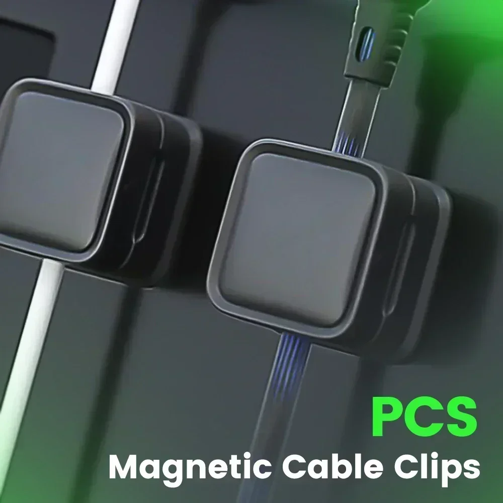 Cable Organizer 3/6/10 PCS Multi Functional Desktop Magnetic Mobile Cable Storage Clip for Wired Earphones Fast Charging Cables