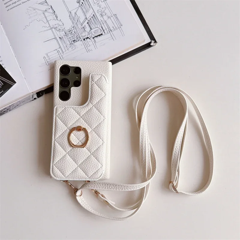 Elegant Crossbody Wallet Phone Case with Card Holder Cover