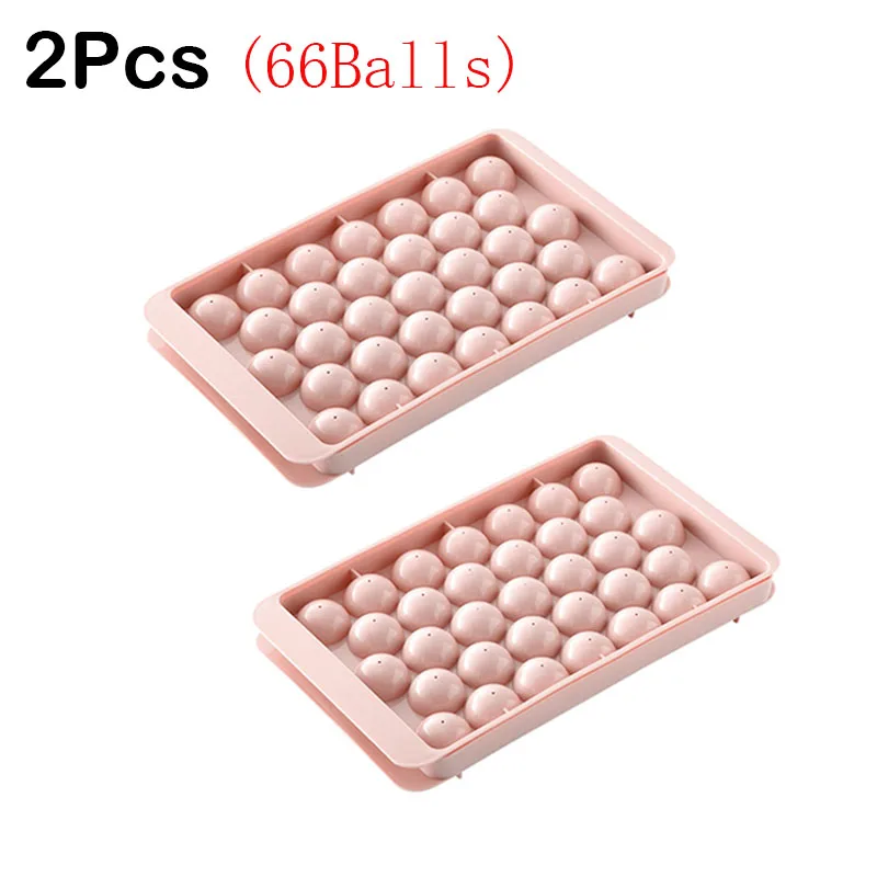 Dropship 66/33 Ice Ball Mold Hockey Frozen Mini Ball Maker Mold Round Ice  Cube Mold With Lid Ice Tray Box Whiskey Cocktail Kitchen Tools to Sell  Online at a Lower Price