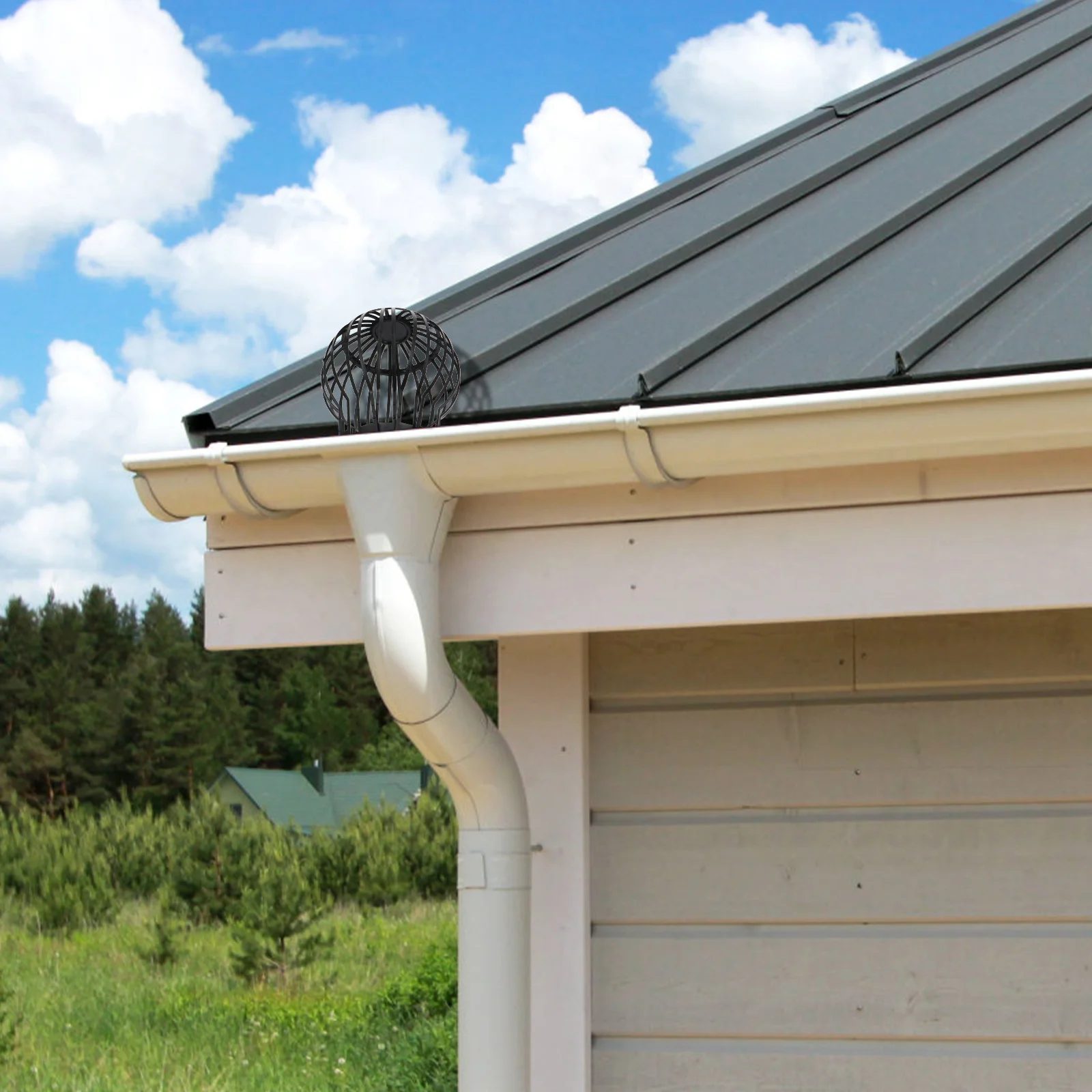 4 Stück Dach blech Netz Dachrinnen schutz Fallrohre Filters ieb verhindert,  dass Blatts chutt Äste Dachmoos die Rohre verstopfen - AliExpress