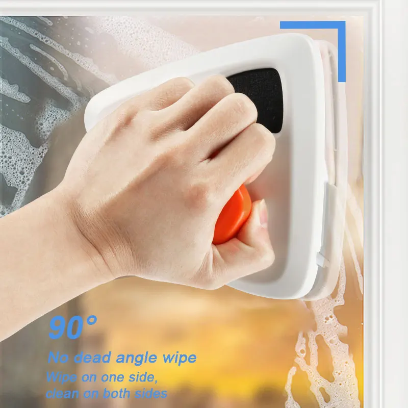 Double Sided Magnetic Window Cleaner Glass Wiper for Washing Windows Magnetic Cleaning Brush Household Cleaning Tools