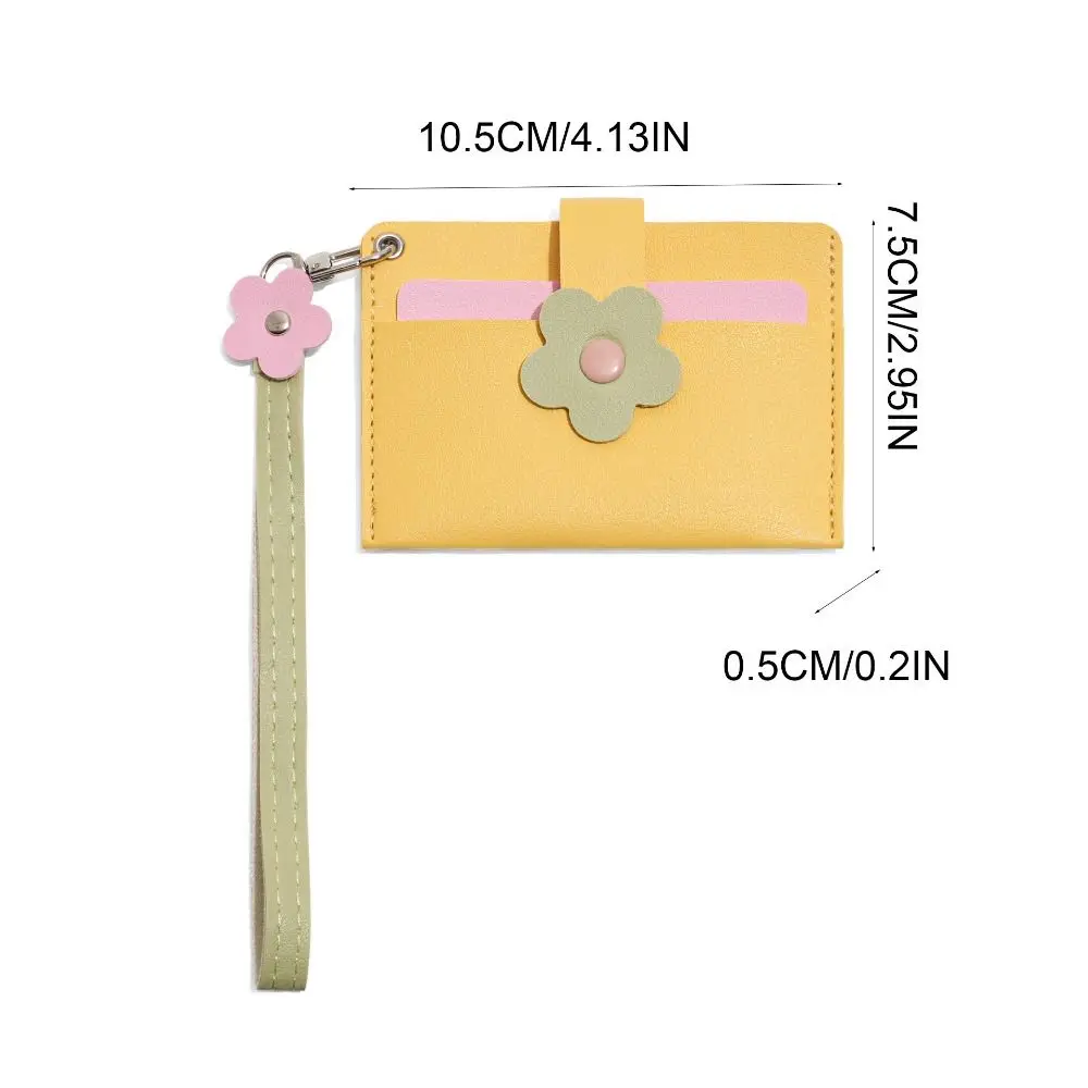 Chic Color Block Mini Wallet: Stylish PU Leather Card Holder & Coin Purse