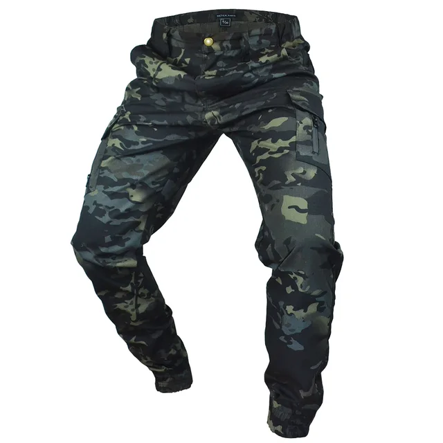 Mege – jogging tactique pour hommes, pantalon Cargo Ripstop d'extérieur, vêtements de travail, de randonnée, Streetwear 2