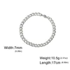 My Shape Bracelet en acier inoxydable pour hommes, bijoux de poignet, bijoux de couple, mode cubaine, Figaro, JOBoy, 3mm, 5mm, 7mm, 9mm de largeur
