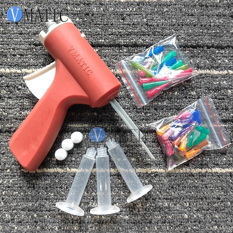 Vmatic-cartucho Caulk Gun Seringa Manual Cola Líquida Única 10 30 55 cc ml
