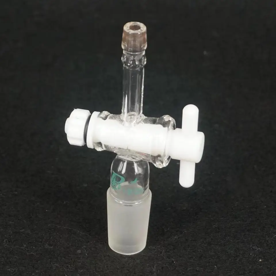 Lab Glassware Adapter 90 Degree Glass Joint Adapter With Stopcock ...