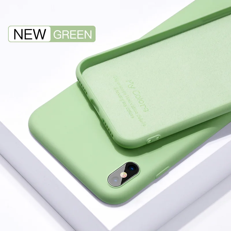 Premium Liquid Silicone Soft TPU Phone Case - Original Matte Protective Cover