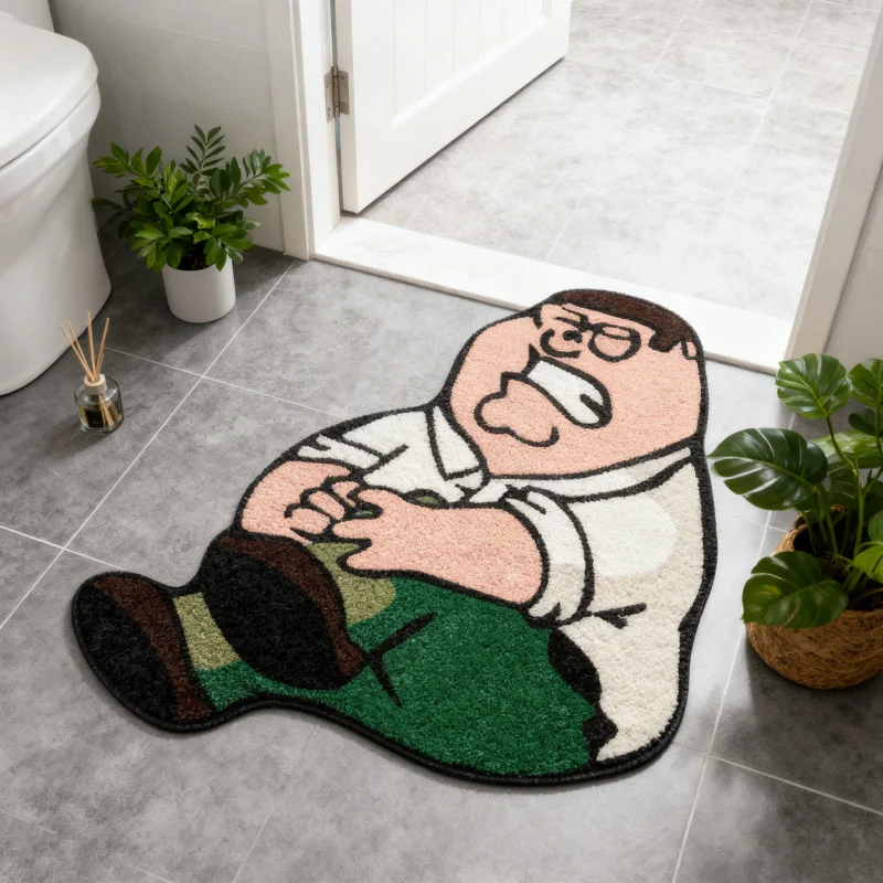 VIKAMA Cartoon Character Abstract Rug Soft And Comfortable Indoor Rug ...