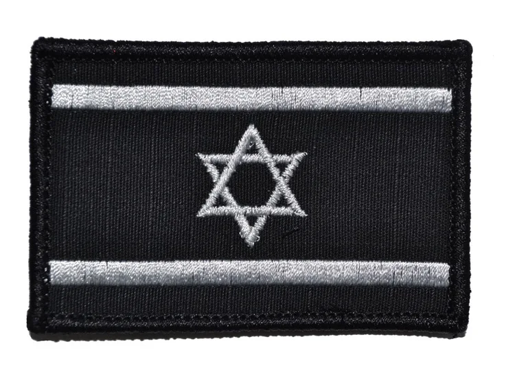 Description Picture 5 of item1PC Embroidery Israel Flag Brassard Tactical Patches Cloth Jewish Armband Army Hook And Loop Emblem Israeli Combat Badges