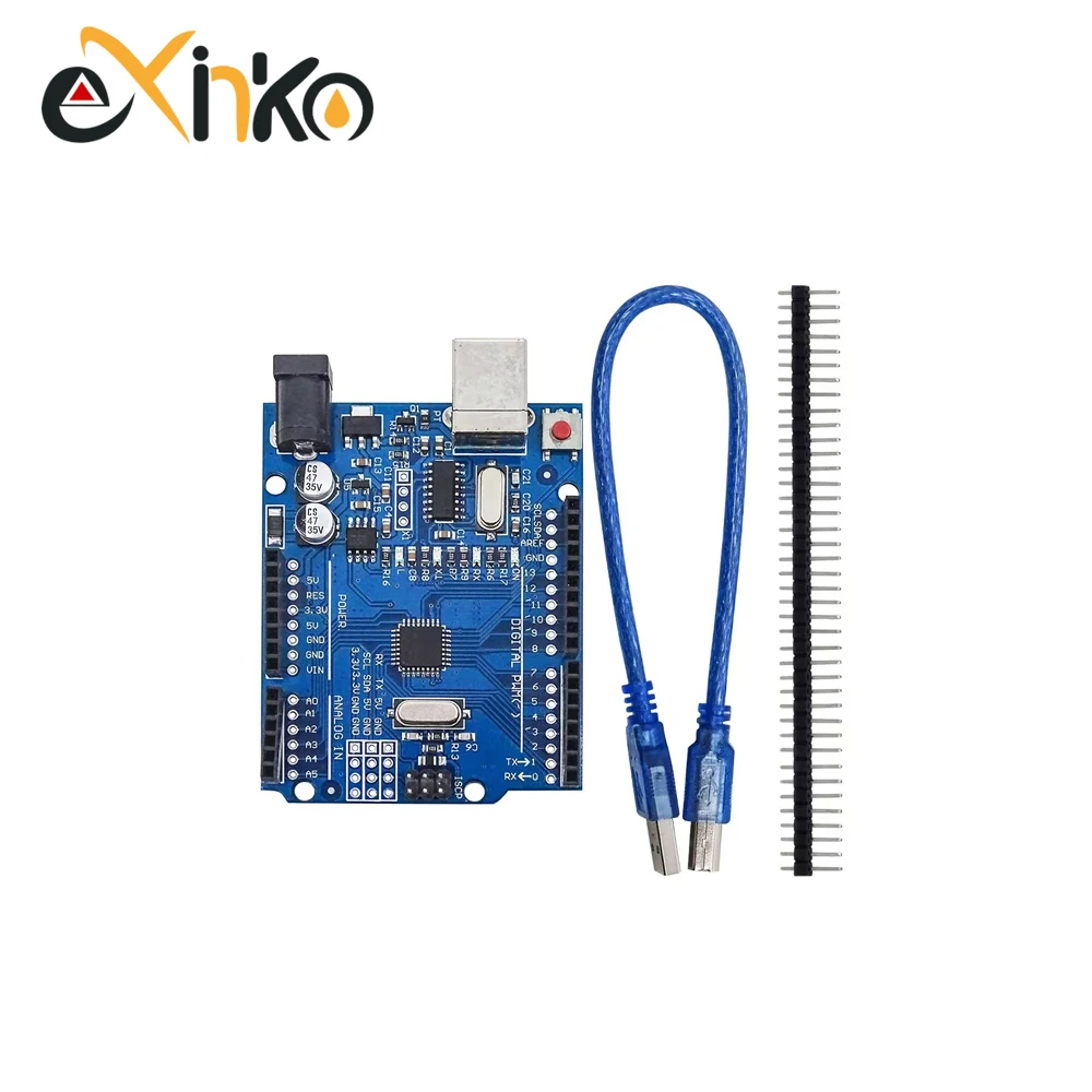 Arduino Development Board 1-10pcs UNO R3 CH340G MEGA328P for Arduino + USB CABLE ATMEGA328P-AU 16Mhz Type-C Micro