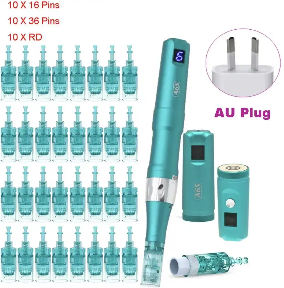 Dr pen ultima a6s elektrisk microneedling dermapen för hudvård_voghion.com