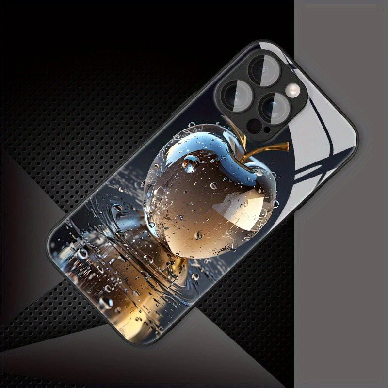 Luxury Waterdrop Crystal Glass Phone Case Cover