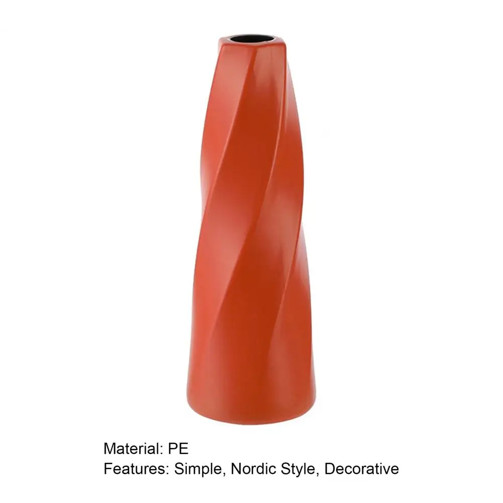 Imitation Ceramic Flower Vase Nordic Style PE Flower Container Floral Vase Concise Decor Vases For Dried Flowers Home Decor 5