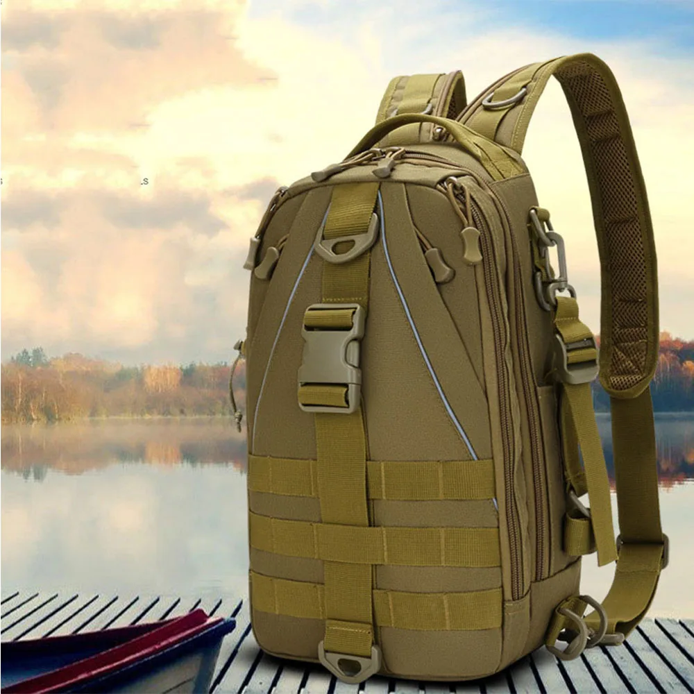 

Chest Bag Man Backpack Tactical Backpack Military Tactical Shoulder Bag Hike Walking Outdoor Traveling Camping Equipment Leisure