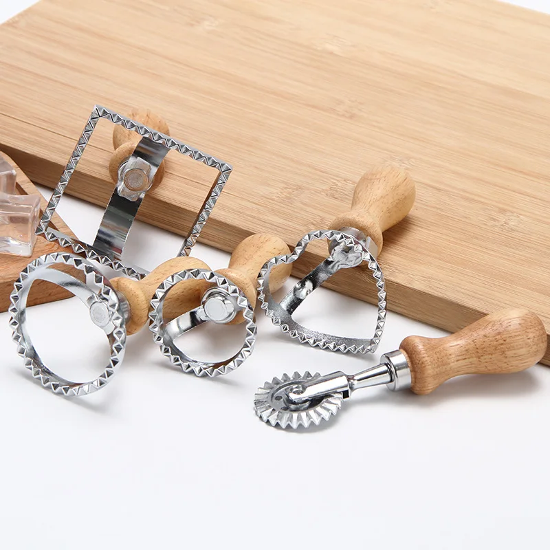Home Ravioli Cutter Set Pasta Press Kitchen Attachment Kit Ravioli Maker Mold Tool Stamp Set Pastry Wheel cake mold dough cutter pasta maker