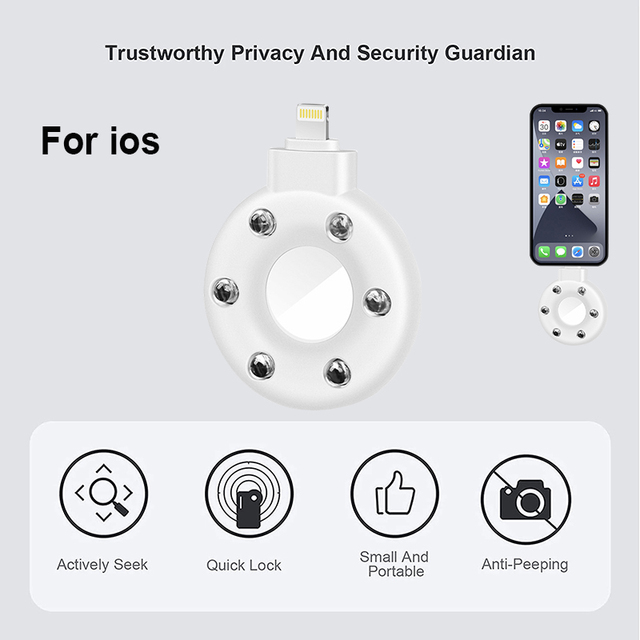 anti-peeping detector spy detector used to screen pinhole cameras Portable anti-spy hidden camera infrared detector