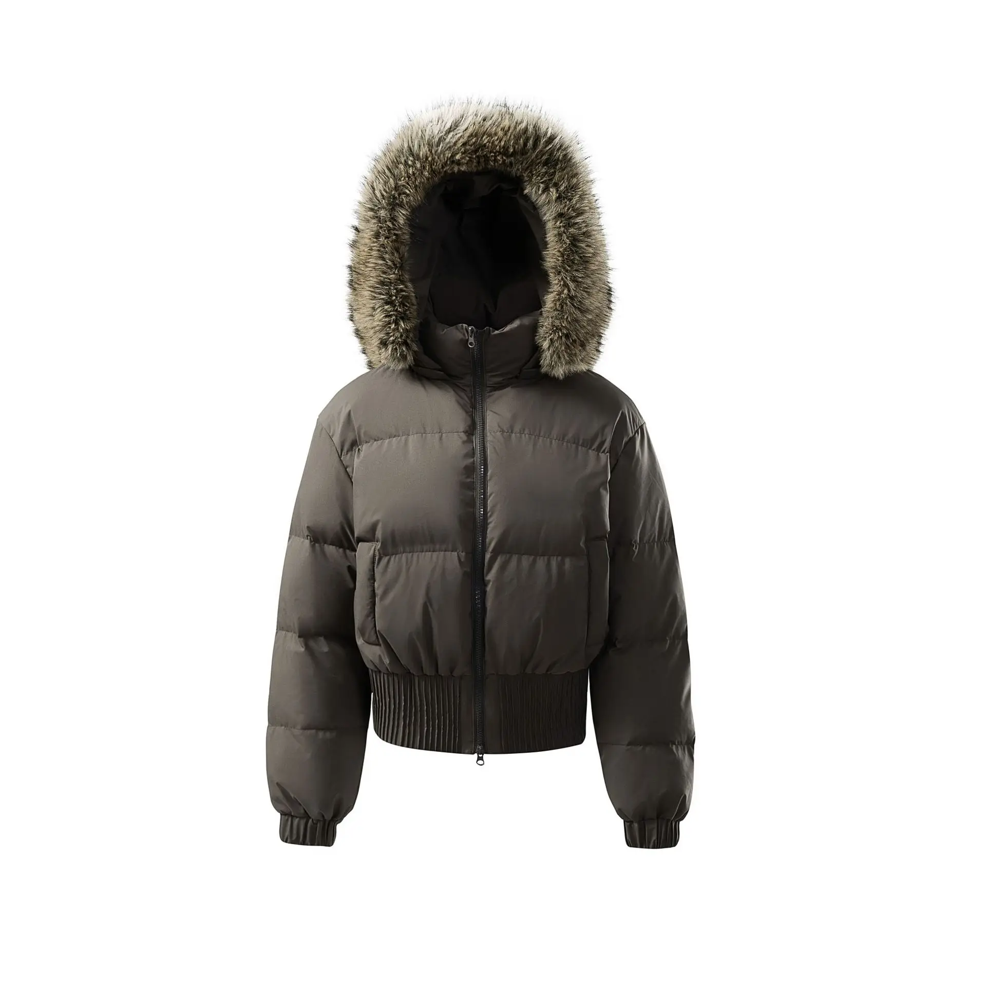 Winter Hooded Natural Large Fur Collar Down Jacket Women White Duck Down Warm Parker Outwears Female Thicken Short Down Jacket