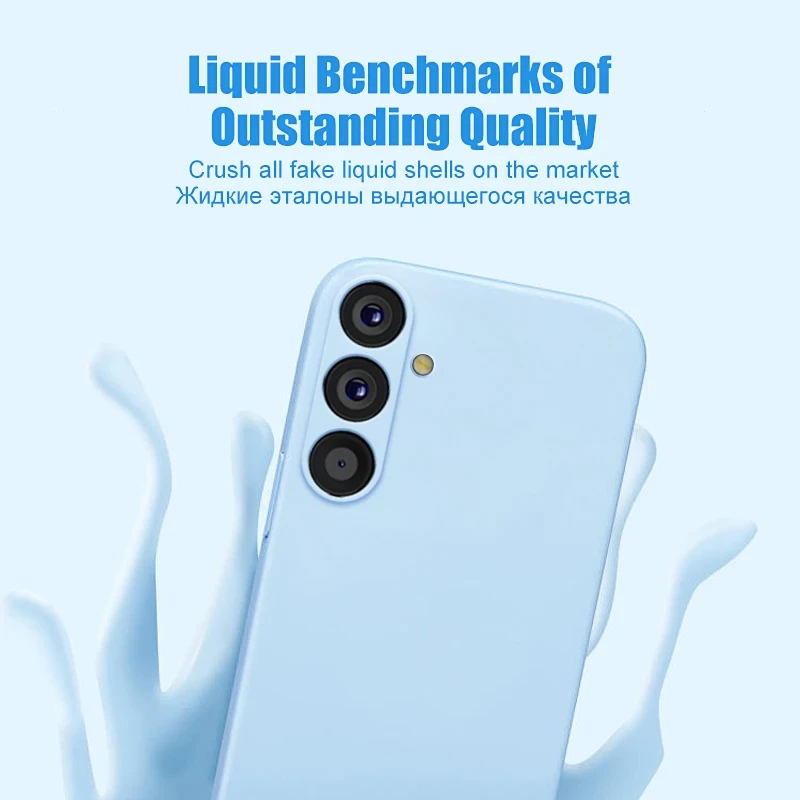 Soft Liquid Silicone Phone Case - Sleek & Protective Cover