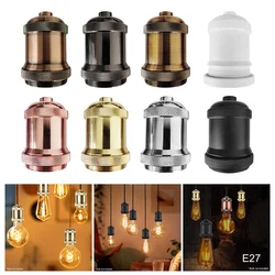 Modern Aluminum Pendant Lights E27 Lamp Holder 110V 220V LED Lights Incandescent Vintage Retro Edison Bulb Decor Lamp Holder