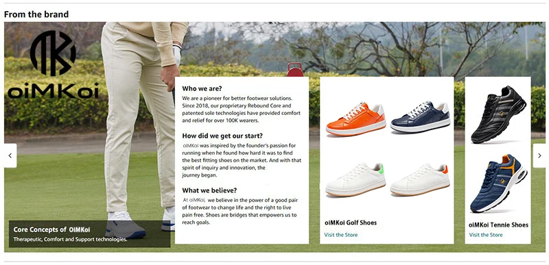 Description Picture 3 of itemOIMKOI Men Golf Shoes Premium Softlite Pro Professional Business Casual Travel Sneakers