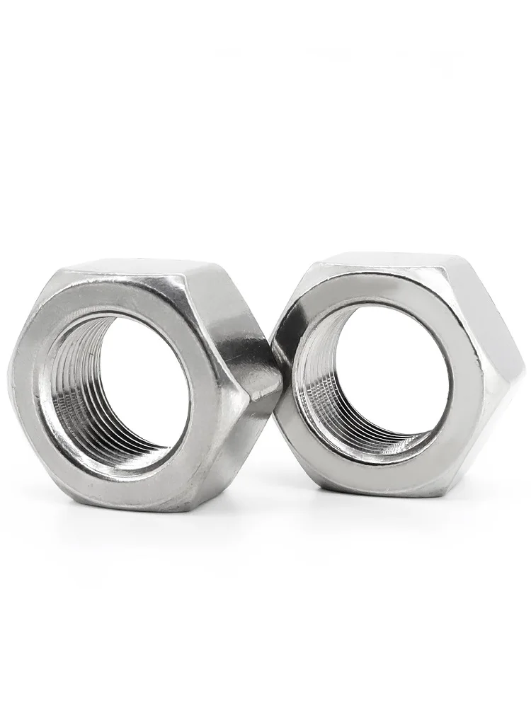 M4 M5 M6 M8 M10 DIN934 Feine Gewinde Hexagon Muttern 304 Edelstahl  