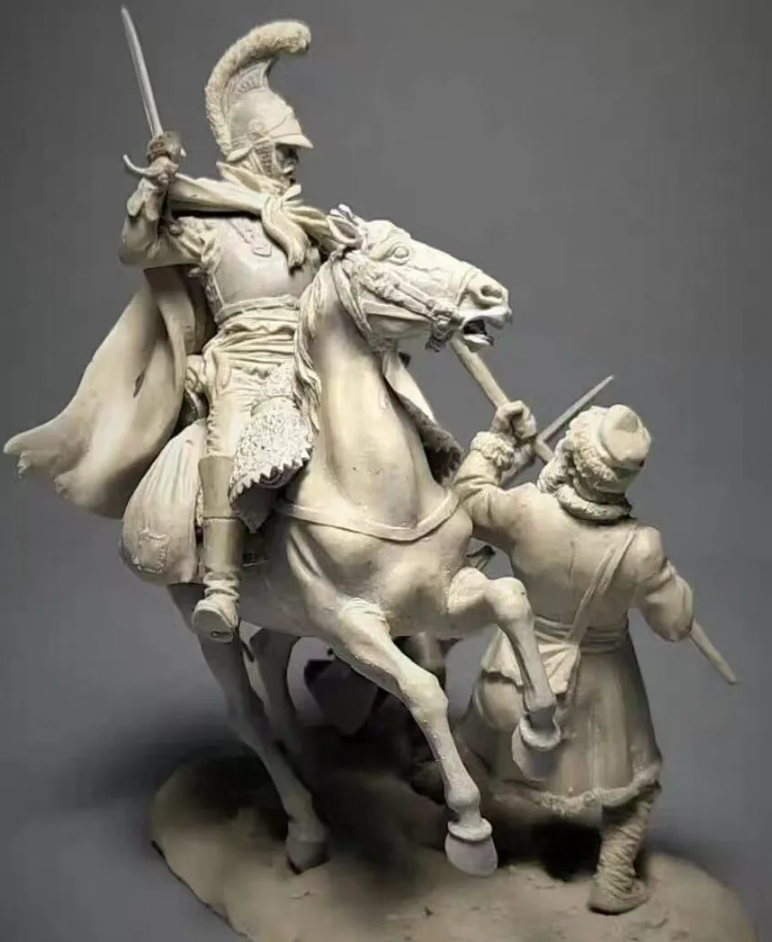 Kit de modèle de figurine en résine, bouclier de femme sans abri, nette