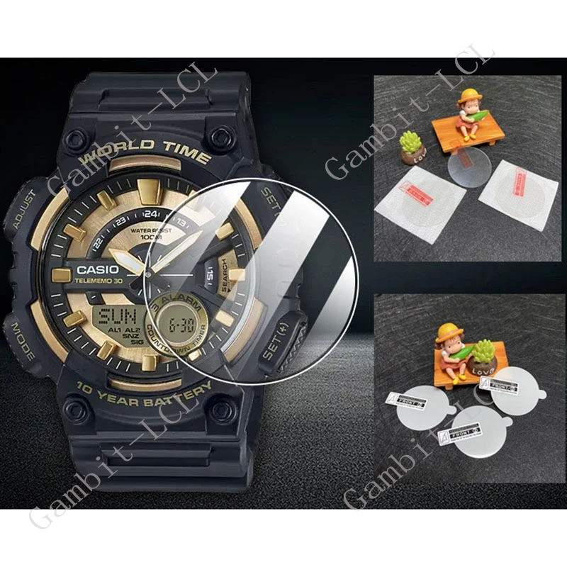 카시오 G-Shock GA-700 GA-710 GA-735 GA-800 GA-810 GA-835 GA-900 GA-2000 GA-2100 보호대 강화 유리 스크린 GA-2110, 3 개