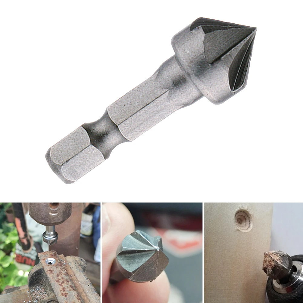 

1 шт. сверло для зенковки фаски 1/4 "шестигранный хвостовик Деревообработка столярных изделий 90 градусов угловой резец для снятия фаски