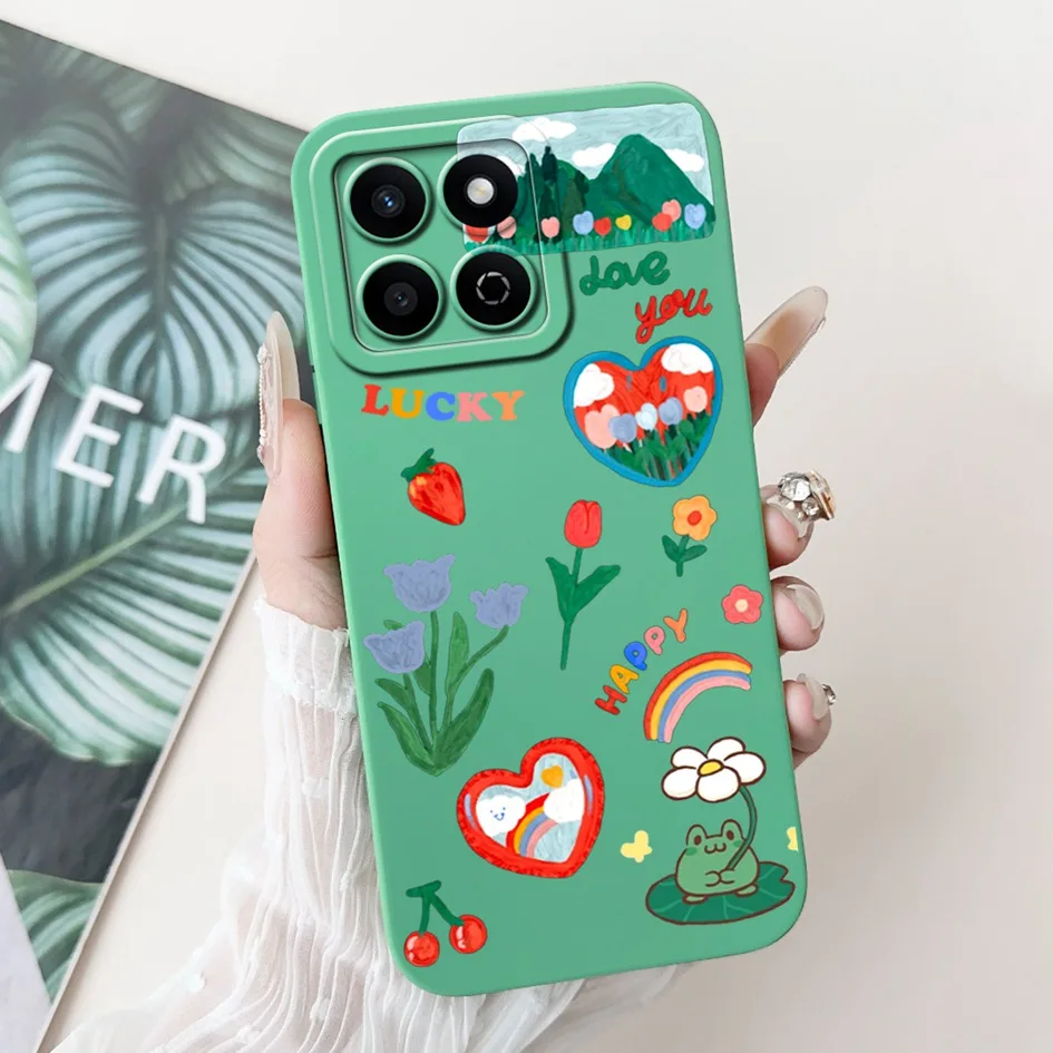 Shockproof Sweet Heart Silicone Phone Case - Pink