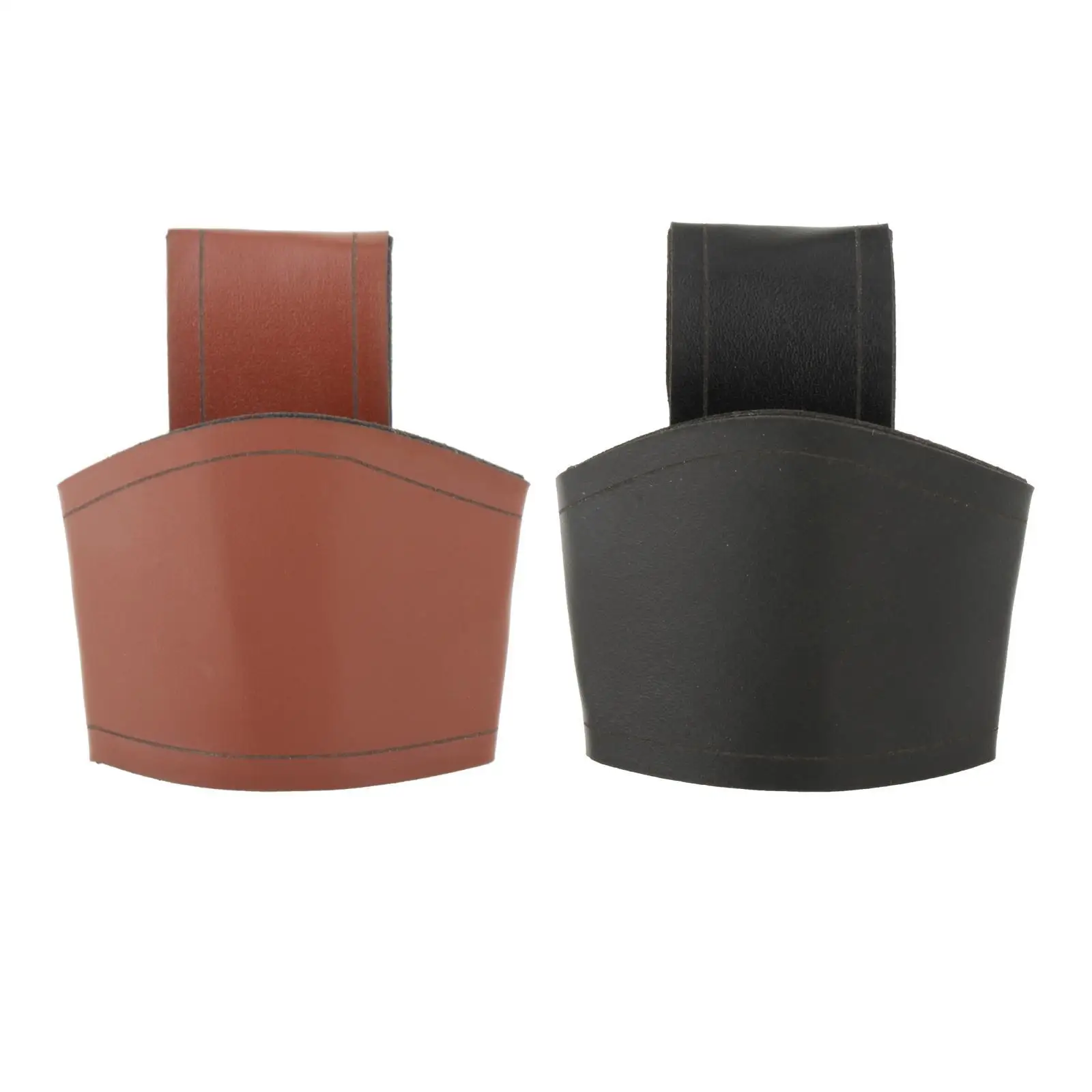 Horn Shape Cup Mug Holder Portable Men Women PU Leather Cup Holder Hanger