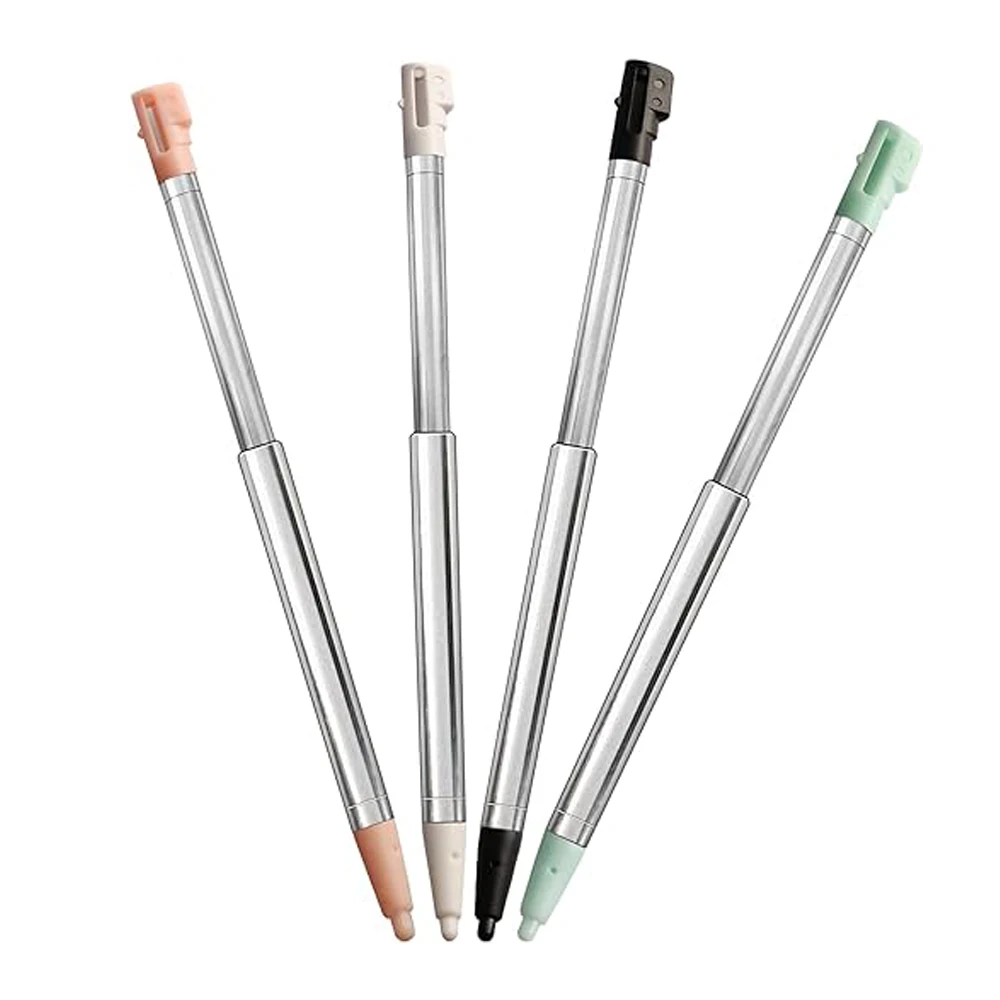 4 Pcs DSi Metal Stylus Pen Retractable Replacement Stylus Compatible with Nintendo DSi 4in1 Combo Touch Pen Set stylus pen touch pen