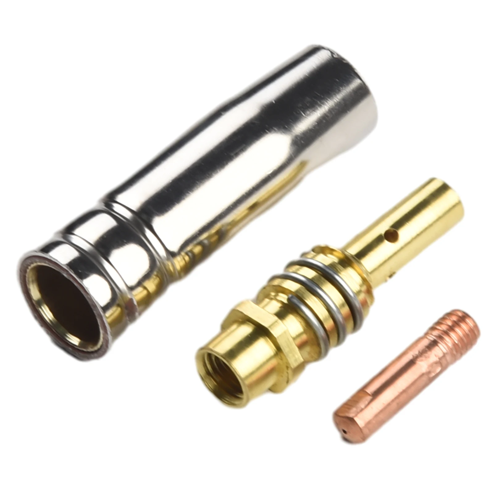 

3Pcs/set Welder Nozzle Part Kits 15AK Conductive Tip Nozzles Contact Tips For MIG Welding Torch Welding 0.6/0.8/0.9/1.0/1.2mm