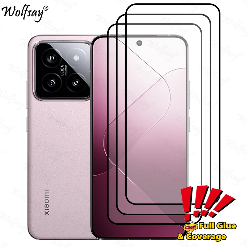 Pellicola Salvaschermo A Copertura Totale Per Xiaomi 14 Vetro Temperato Per Xiaomi 14 Mi 14 13 Pro 12S 13 14 Ultra Glass Per Xiaomi 14 Glass