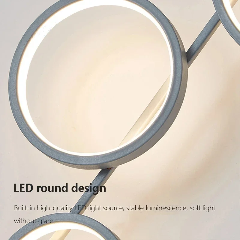 New Nordic Modern Creative Background Wall Lamp Living Room Art Bedside Bedroom Designer Study Decoration Lighting Fixtures LED 6