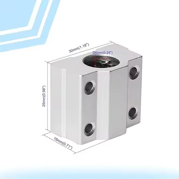 Box-Typ-Lager sind für optische Achse, Schraubstange, Innendurchmesser 6 mm, 8 mm, 10 mm, 12 mm, 16 mm, 20 mm, SCS6UU, SCS8UU, SC10UU, SCS12UU – Detail 10