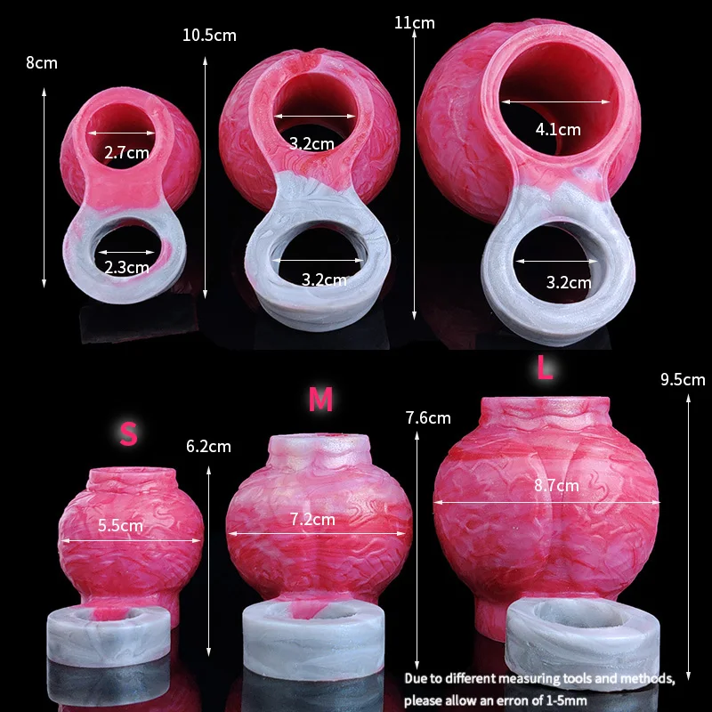 Yocy Mnner Penis Ring mit Anti-Off-Ring Hahn Vergrerung Silikon Wolf  Knoten Sexspielzeug fr Mnner verzgerte Ejakulation 3 Gren - AliExpress  66