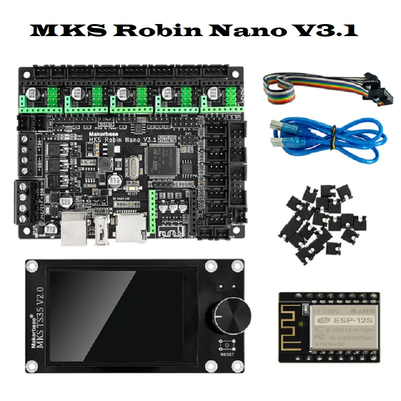 MKS Robin Nano V3 Control Card TS35 Display ESP8266 WI-FI Monitor 32 bit 168Mhz F407 Control Board 3D Printer Parts