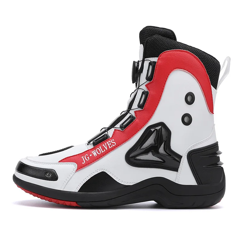 Motorcycle Shoes Man Studded Motorcycle Boots Waterproof Wear-Resistant Motocross Anti-Fall Equipment