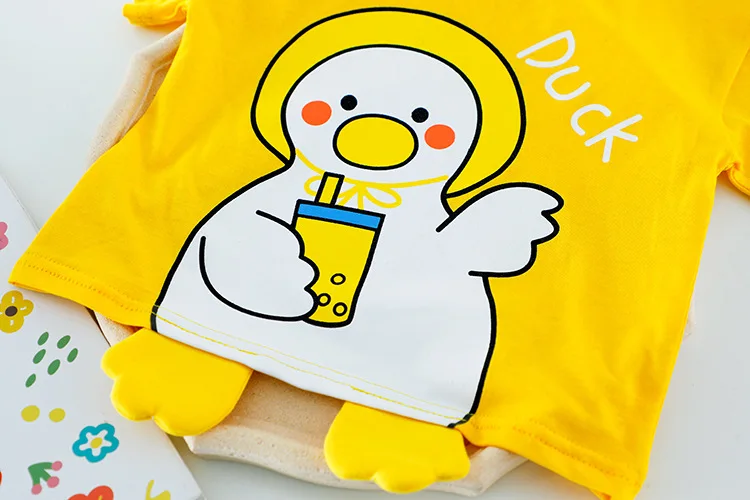 LJW 2022 Cartoon infant Suits Baby Clothing Set for Boys Girls Cute Summer Casual Clothes Set Striped Top+Shorts Kids Clothes Baby Clothing Set near me