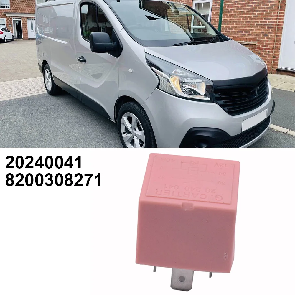 

1x Brand New And High Quality ABS 4Pin Pink Car Relay Fits For Nissan Kubistar 2003-2010/Laguna 2001-2008 #8200308271 Auto Parts