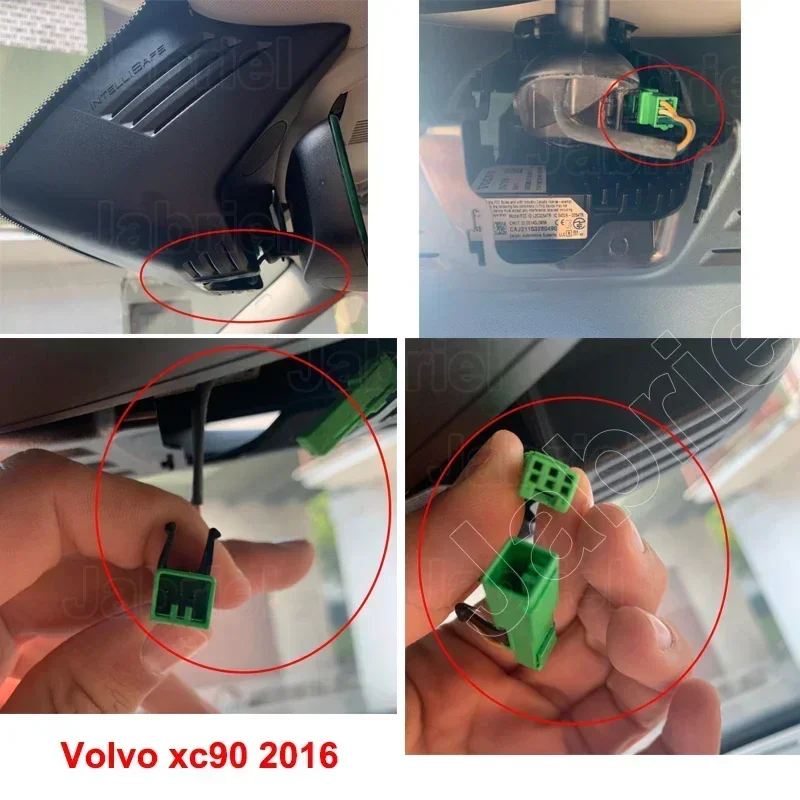 자동차 DVR 대시 캠 플러그 앤 플레이 전원 케이블, 볼보 XC60 XC90 XC40 S60 S80 S90 V60 V90 V70 V40, Geely Monjaro Tugella KX11 용