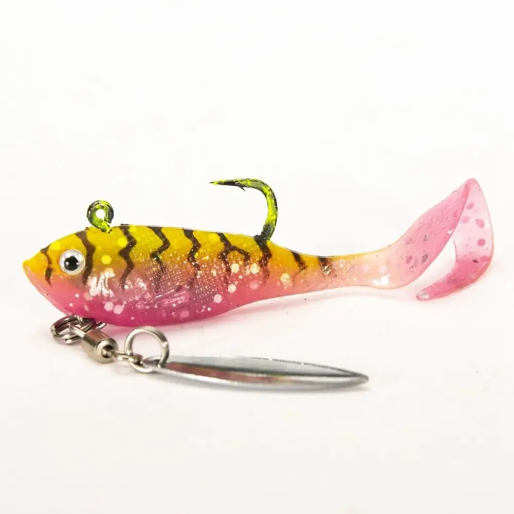 2pcs 5.5cm 8g Soft Fishing Lures Lead Fish Silicone Bait Wobblers